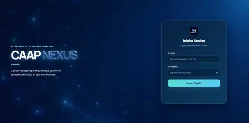 Inicio de sesión — CAAP NEXUS ERP